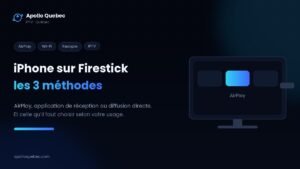 Caster un iPhone sur Firestick : AirPlay, application de réception ou diffusion directe