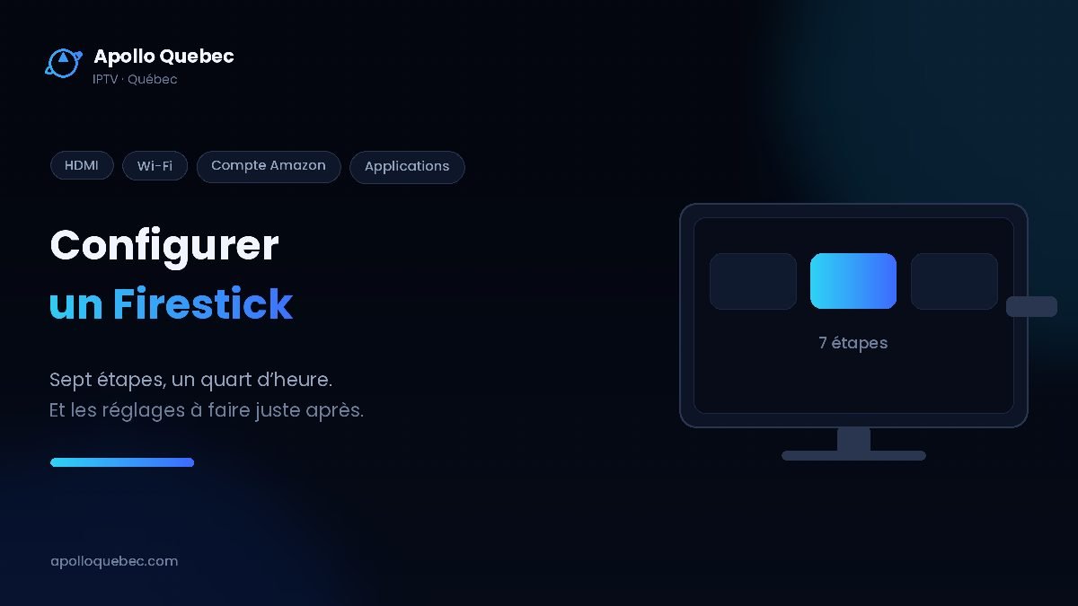 Configurer un Firestick : les sept étapes, du branchement HDMI aux premières applications