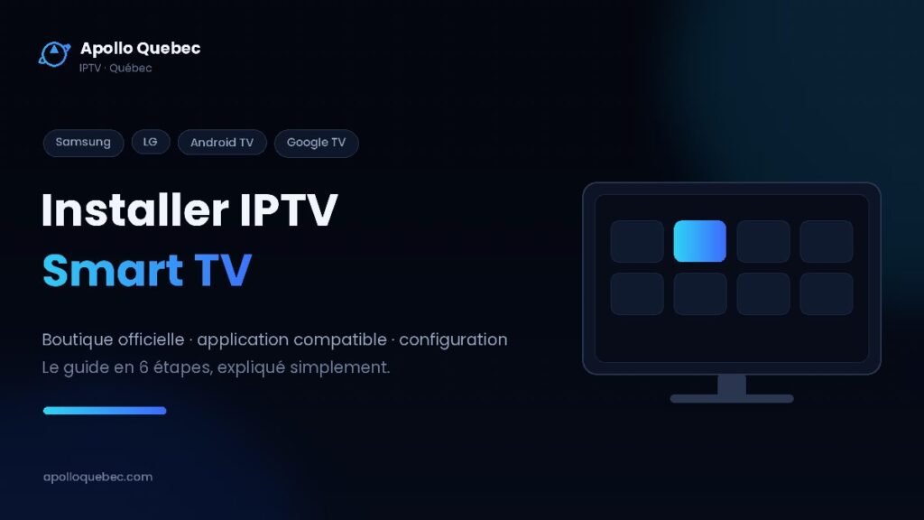 Installer une application IPTV Smart TV sur Samsung, LG, Android TV et Google TV