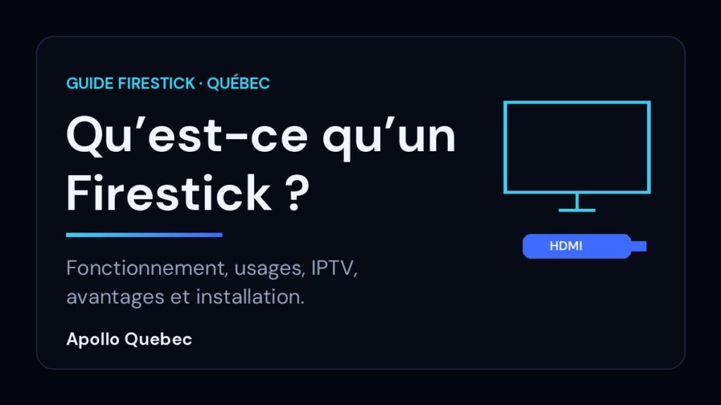 Qu’est-ce qu’un Firestick : l’Amazon Fire TV Stick branché au port HDMI d’un téléviseur