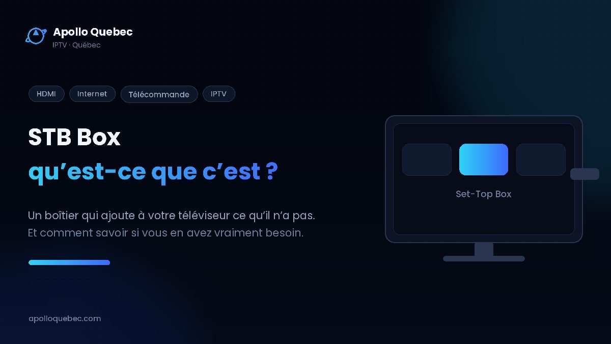 STB Box : ce qu’est un boîtier Set-Top Box et à quoi il sert sur un téléviseur